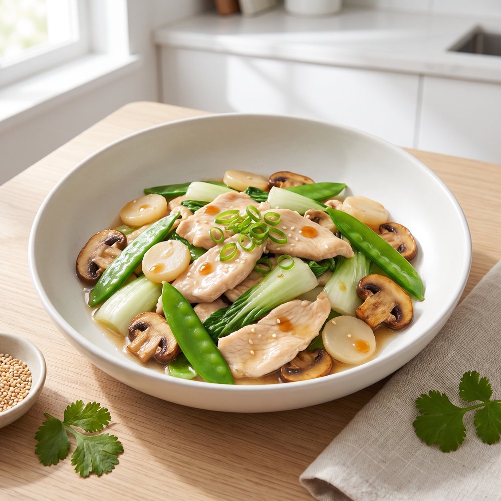 Classic Moo Goo Gai Pan Stir-Fry