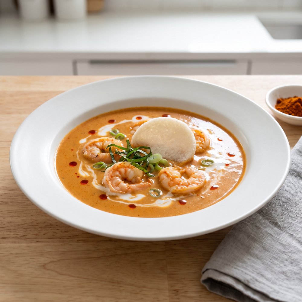 Coconut-Curry Shrimp Bisque