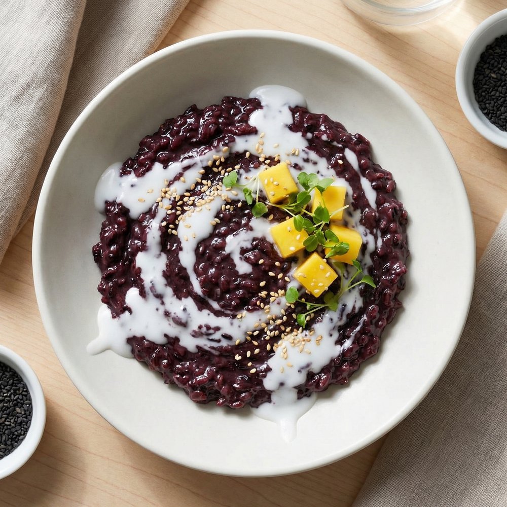 Thai Sticky Black Rice Pudding