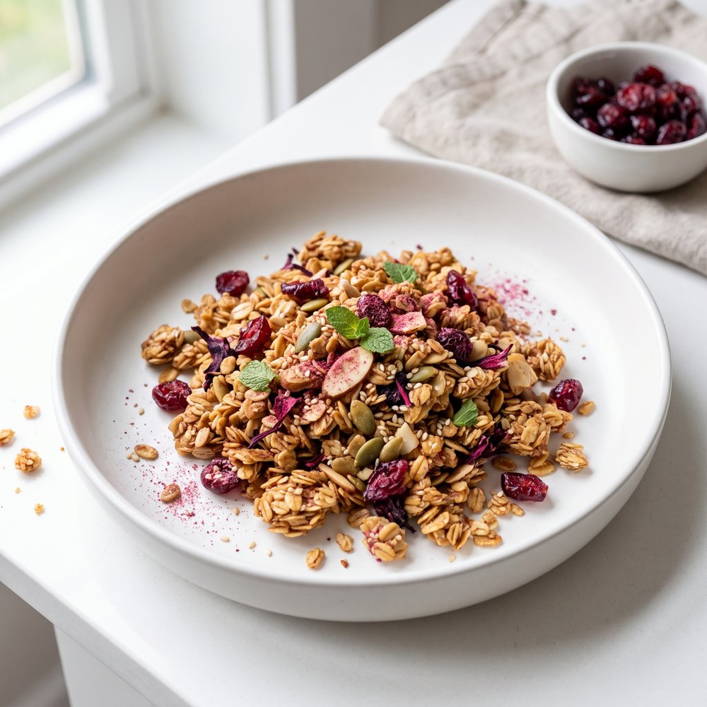 Cranberry-Hibiscus Granola