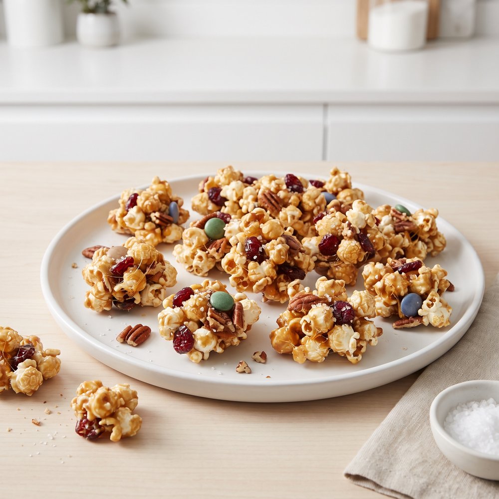 Cranberry-Pecan Popcorn Crunch