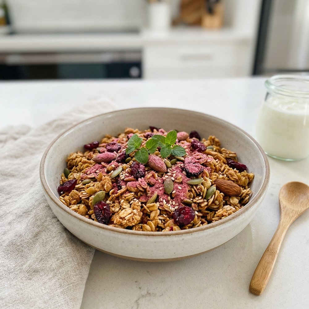 Cranberry-Hibiscus Granola