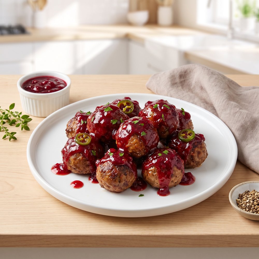 Cranberry Jalapeño Meatballs