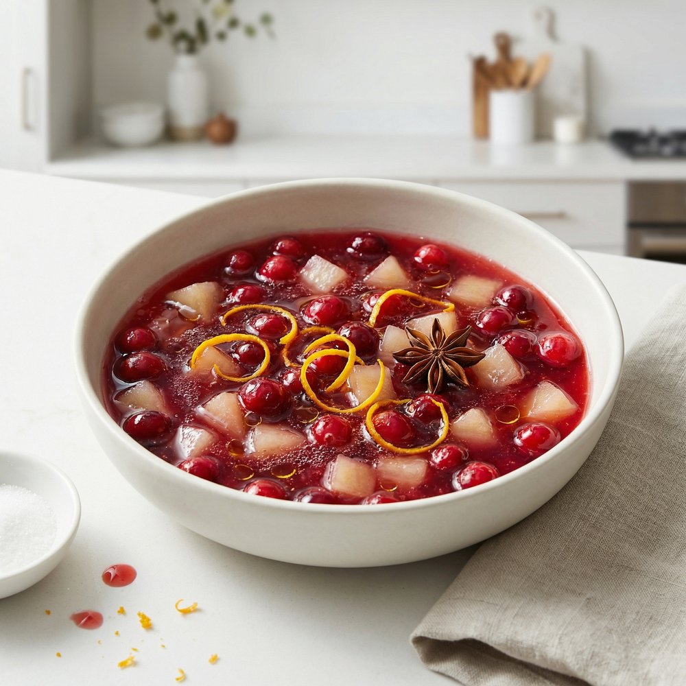 Cranberry Orange Relish with Pear and Vanilla