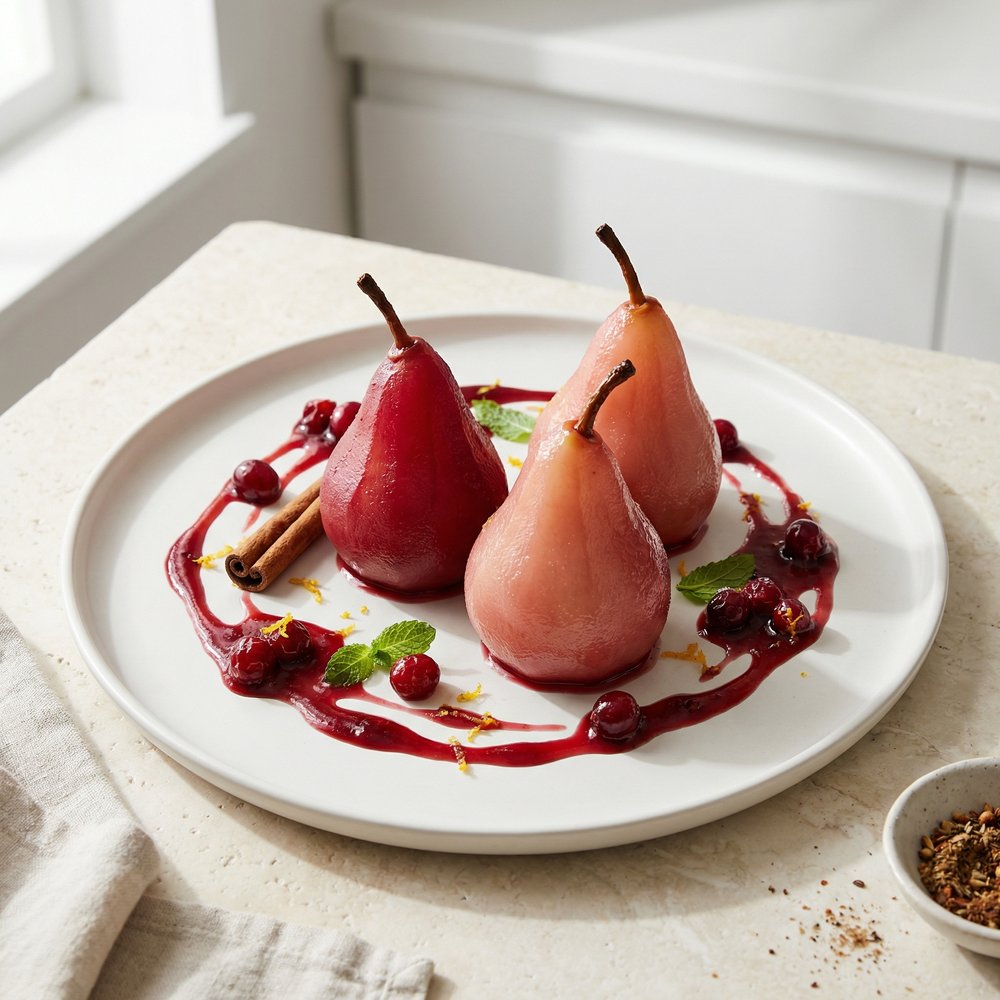 Blushing Cranberry Pears