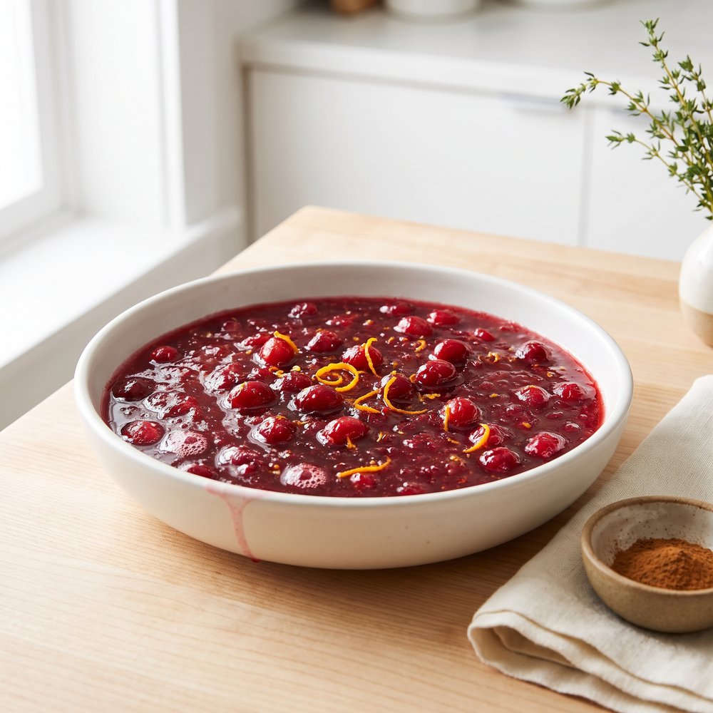 Cranberry Sauce with Tangerine and Cinnamon