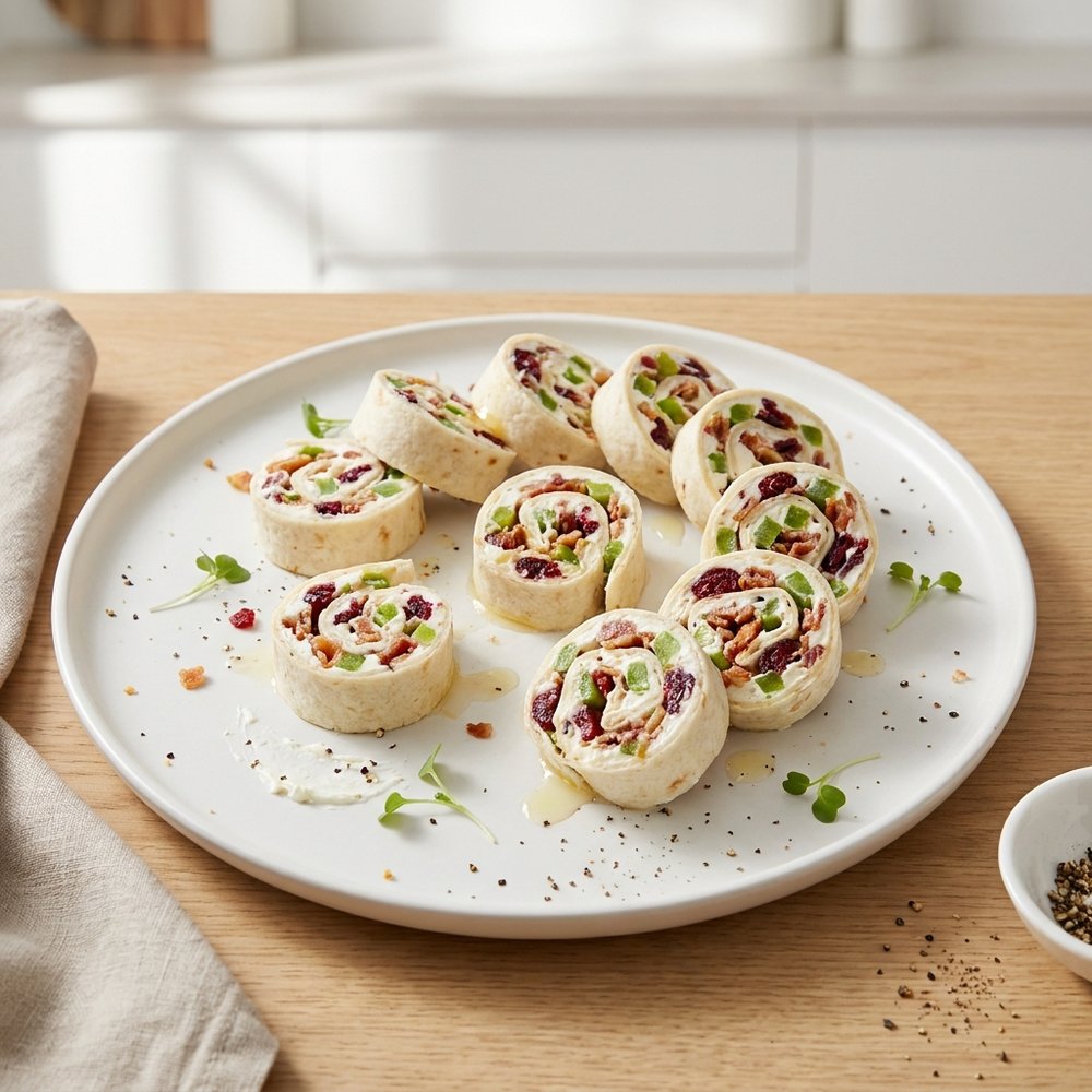 Cranberry and Feta Tortilla Pinwheels