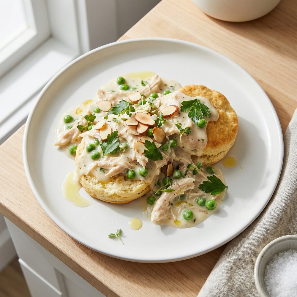 Creamy Chicken to Serve Over Biscuits