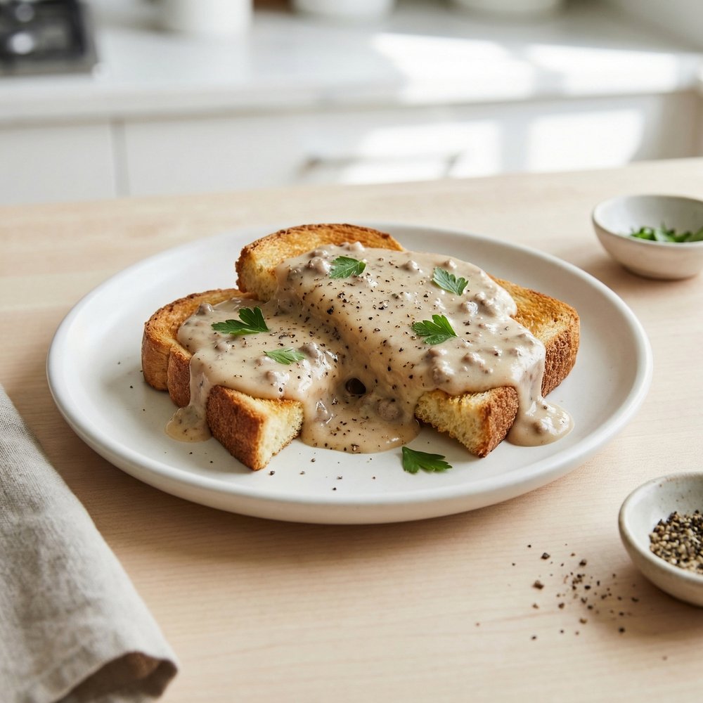 USMC Creamed Beef on Toast