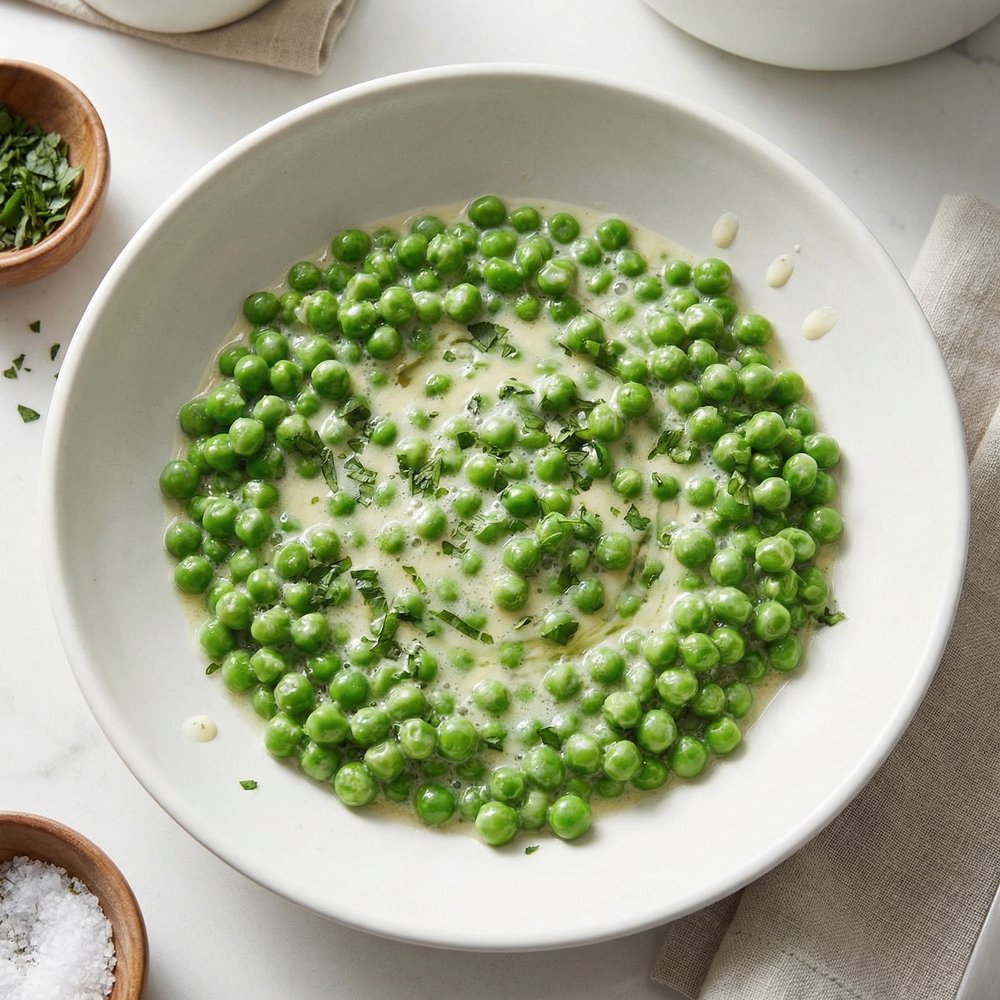 Creamed Green Peas
