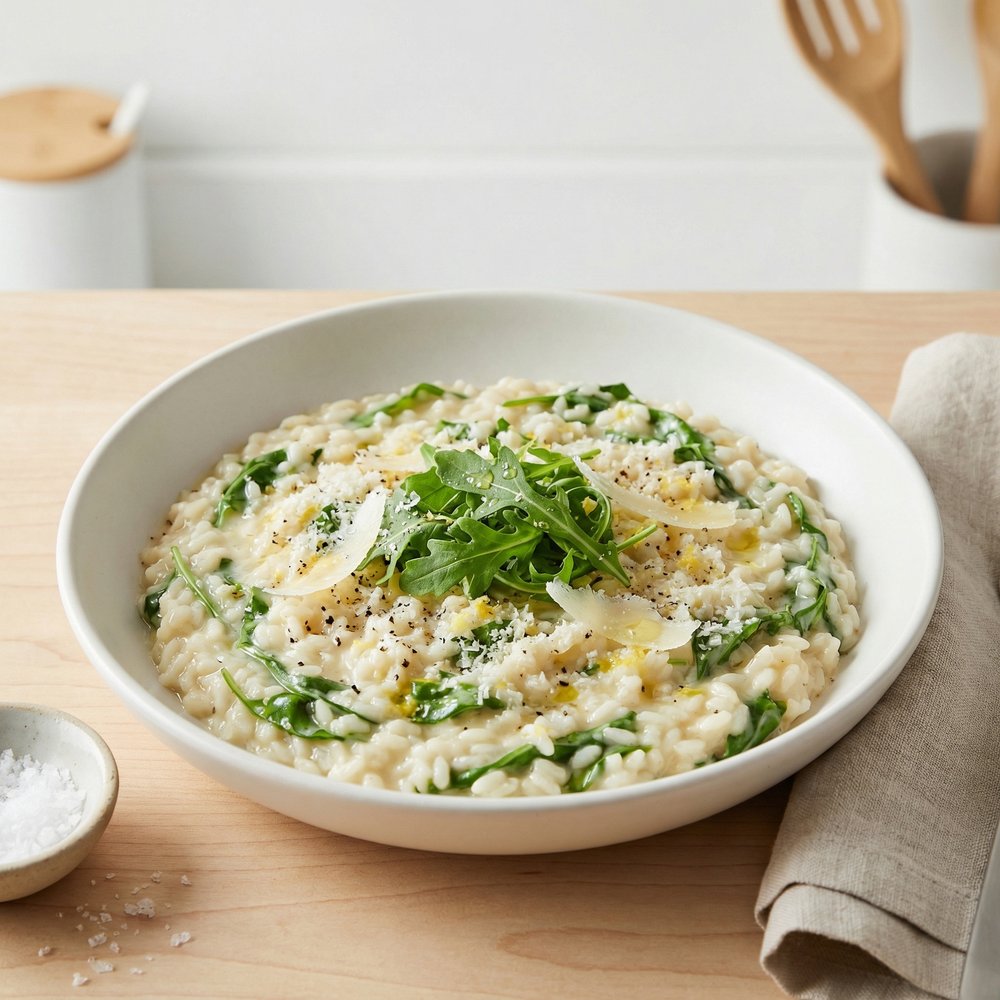 Creamy Arugula Risotto
