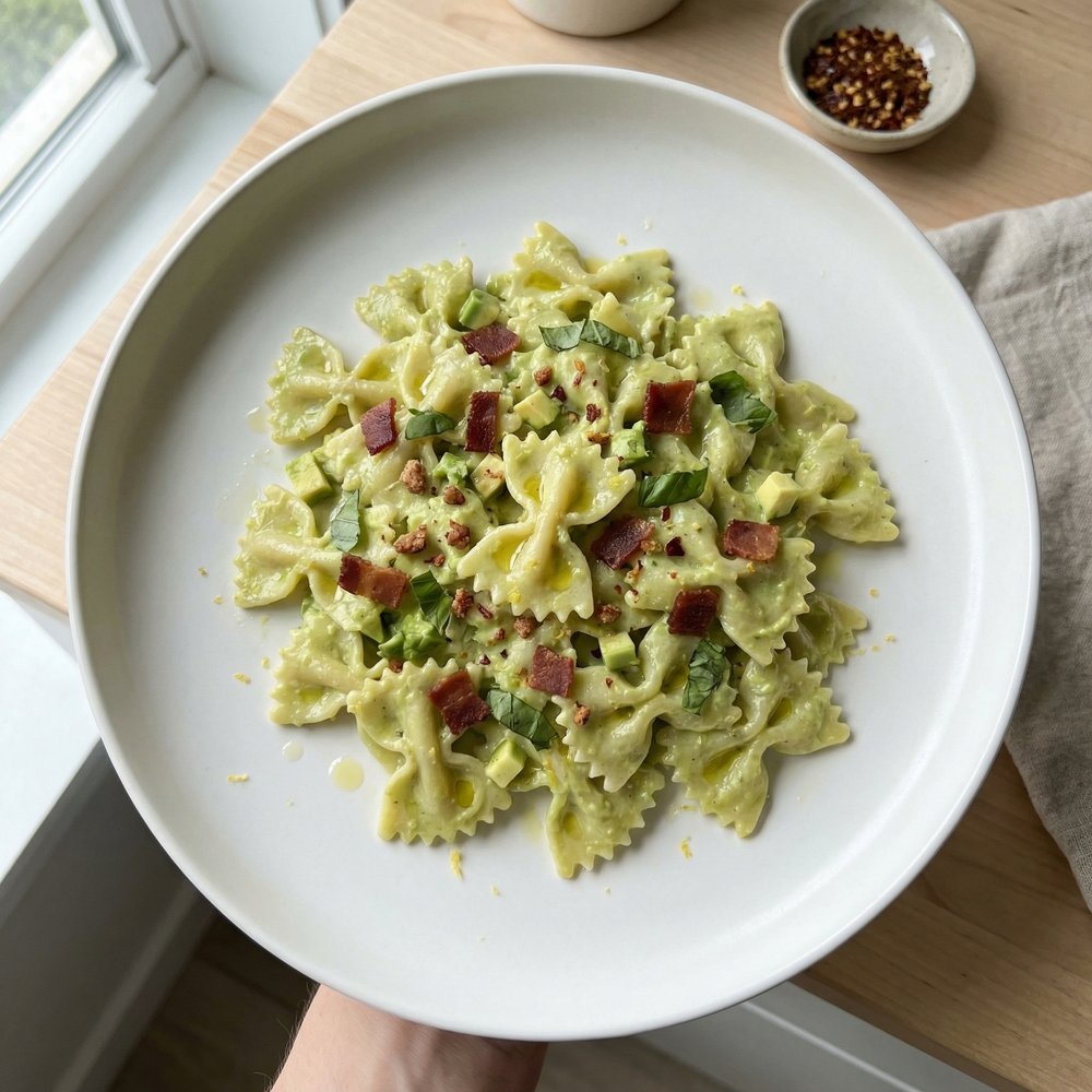 Bacon Avocado Pasta