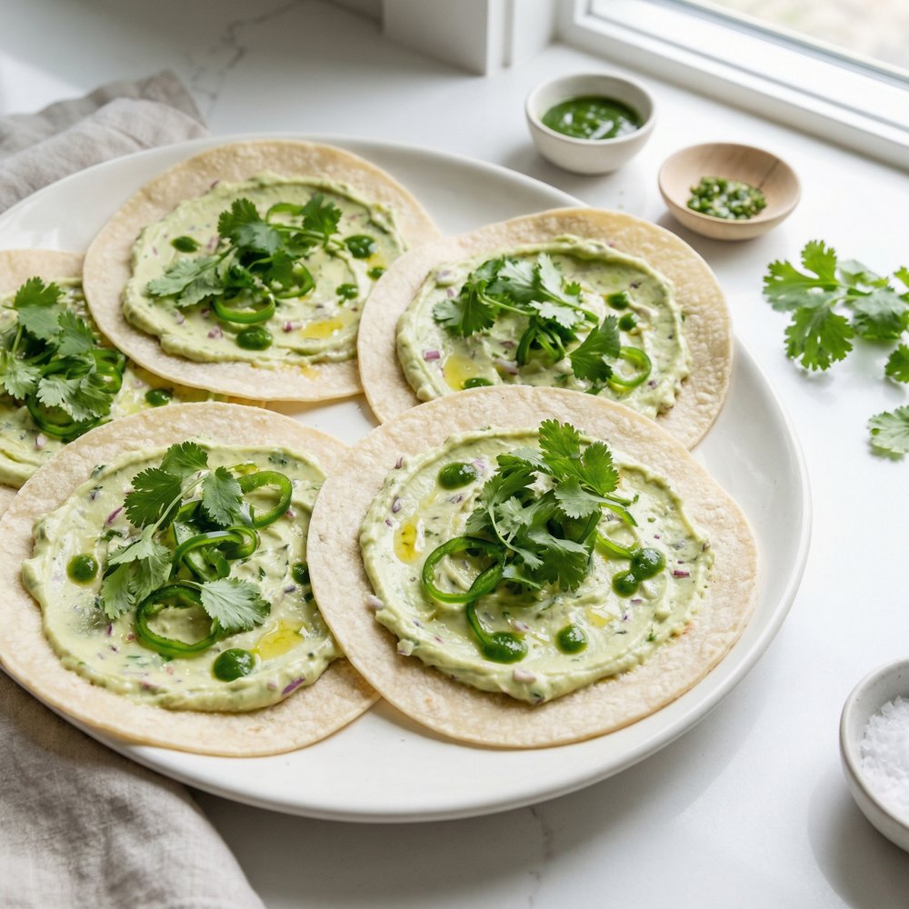 Creamy Avocado Soft Tacos