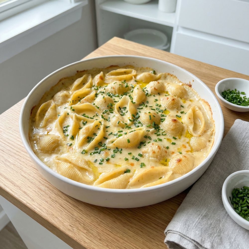 Creamy Smoked Gouda Shells and Cheese