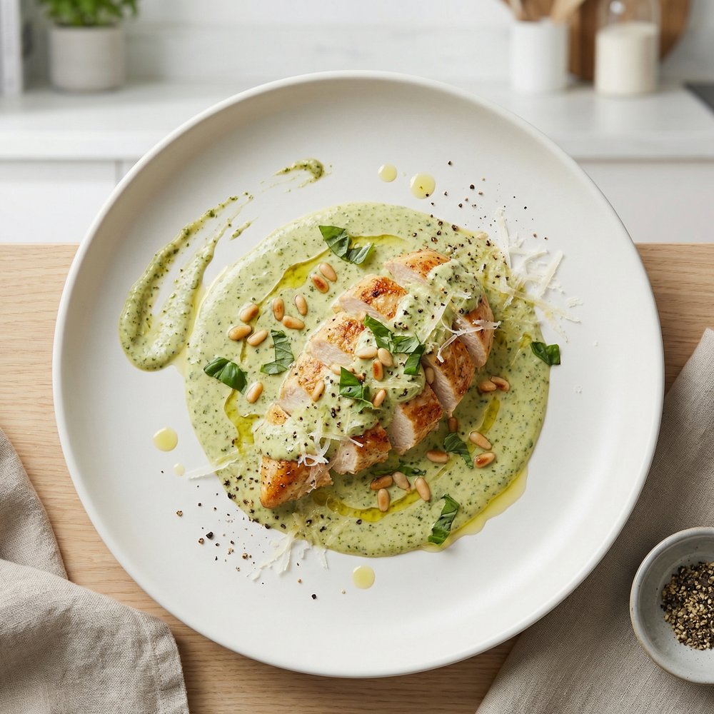 Pesto Cream Chicken Strips