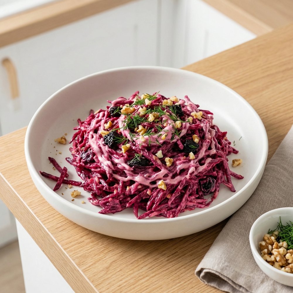 Beet Salad with Walnuts and Prunes