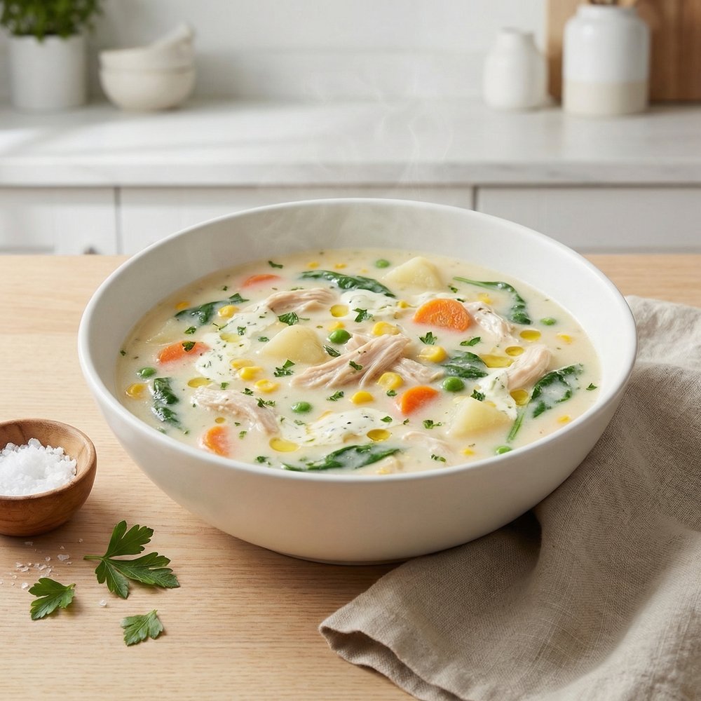 Boursin Chicken and Vegetable Soup