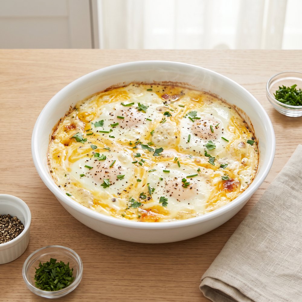 Creamy Boursin Oven-Baked Eggs