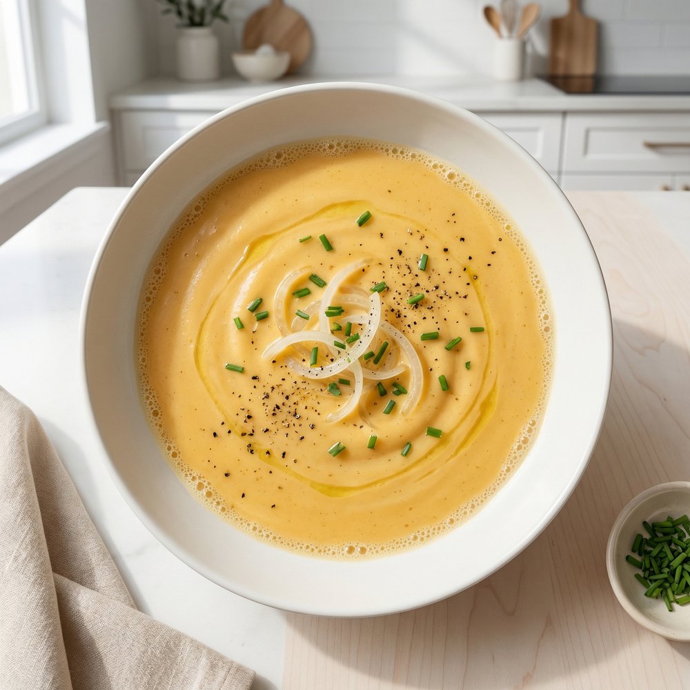 Velvety Cheddar Cheese Soup