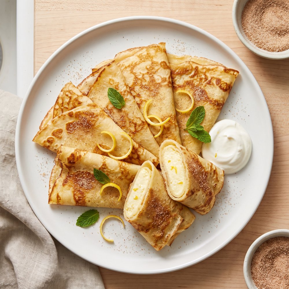 Creamy Cheese Blintzes, Version II