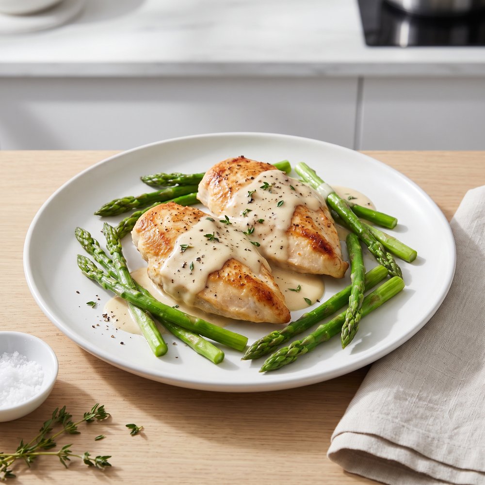 Creamy Chicken And Asparagus Bake