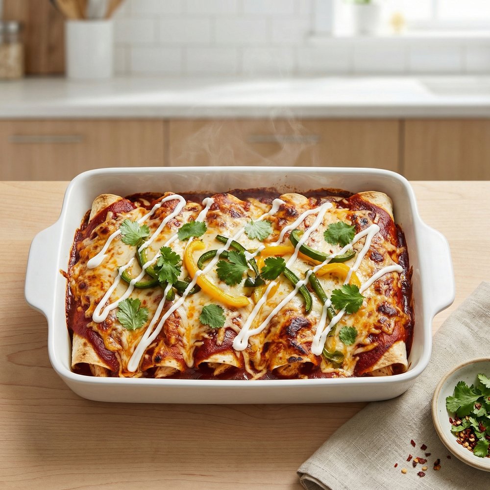 Extra-Rich Chicken Enchiladas