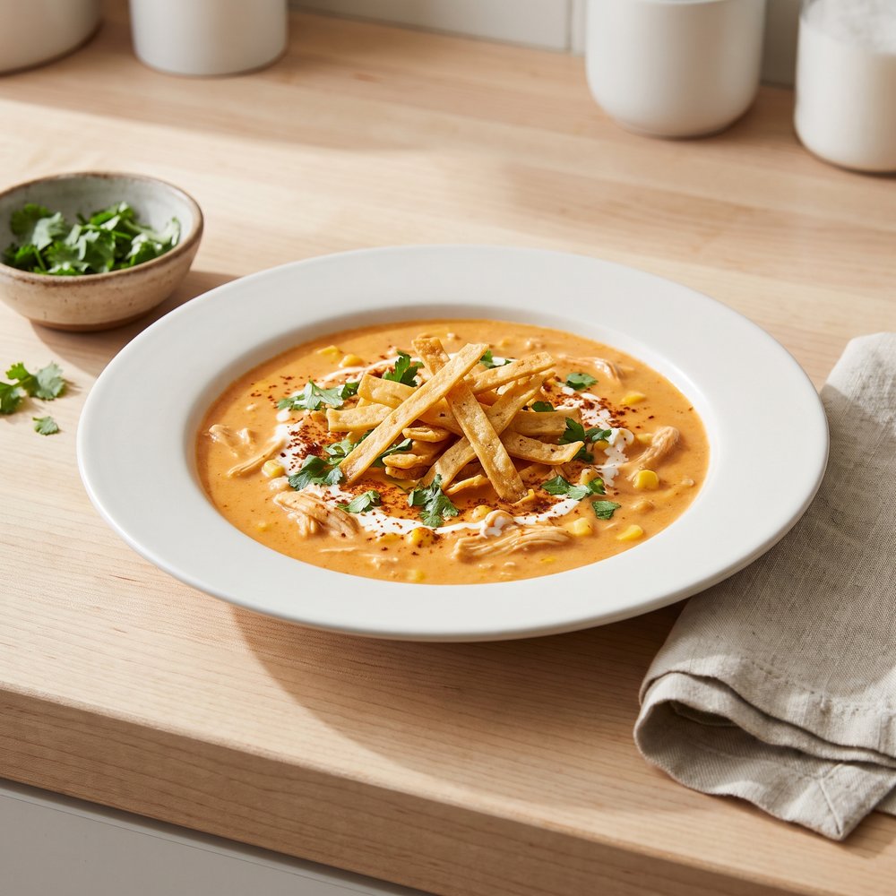 Creamy Chicken Tortilla Soup