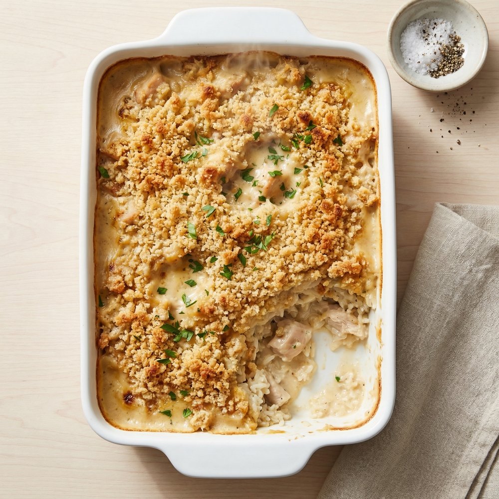 Creamy Chicken and Rice Casserole Bake