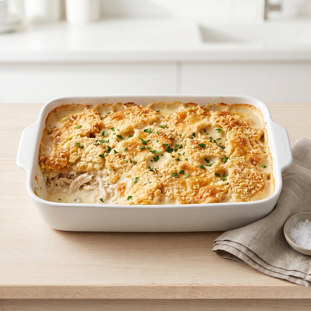 Creamy Chicken and Rice Casserole Bake