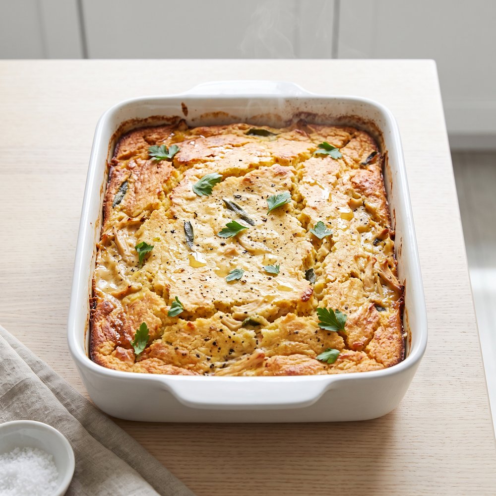 Creamy Chicken and Stuffing Bake