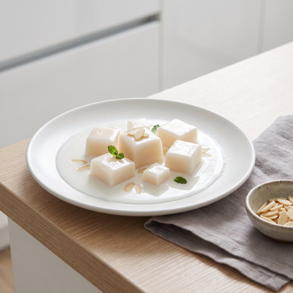 Creamy Chinese Almond Gelatin