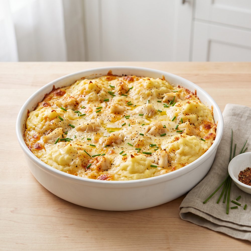 Creamy Crab-Stuffed Mashed Potatoes