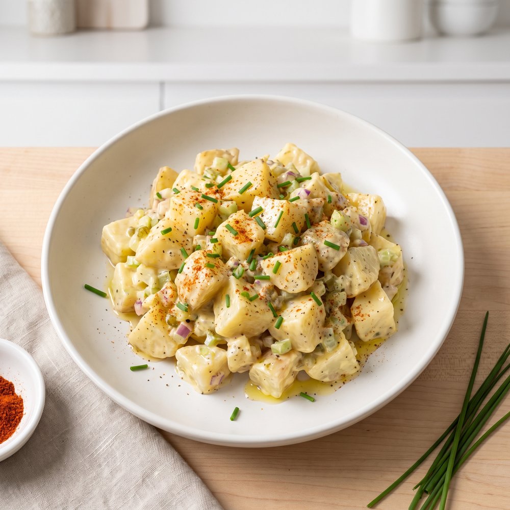 Creamy Deviled Egg–Style Potato Salad