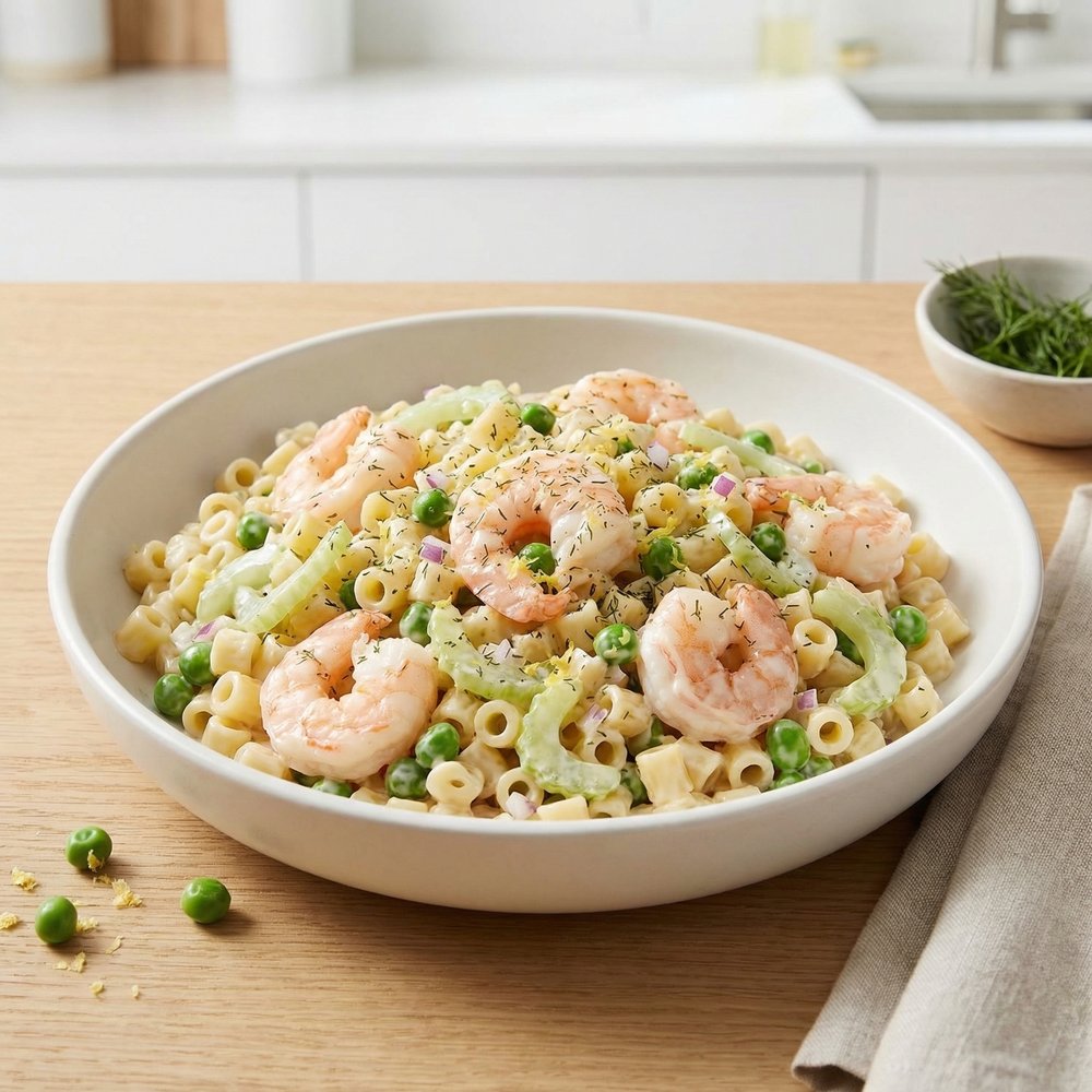 Shrimp Pasta Salad with Dill