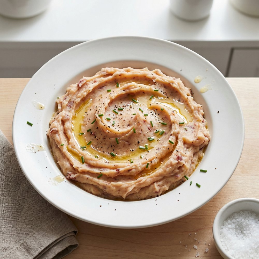 Red Garlic Mashed Potatoes