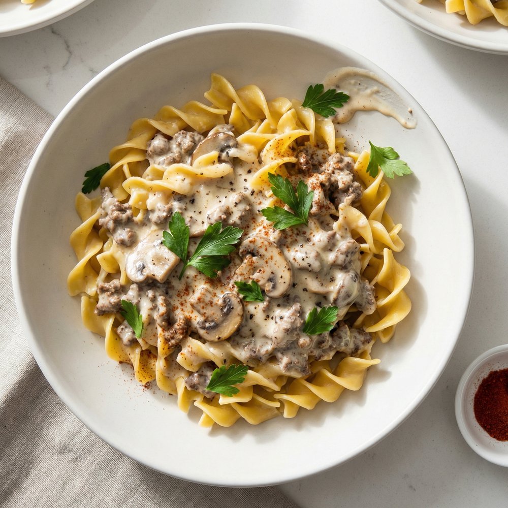 Simple Beef Stroganoff