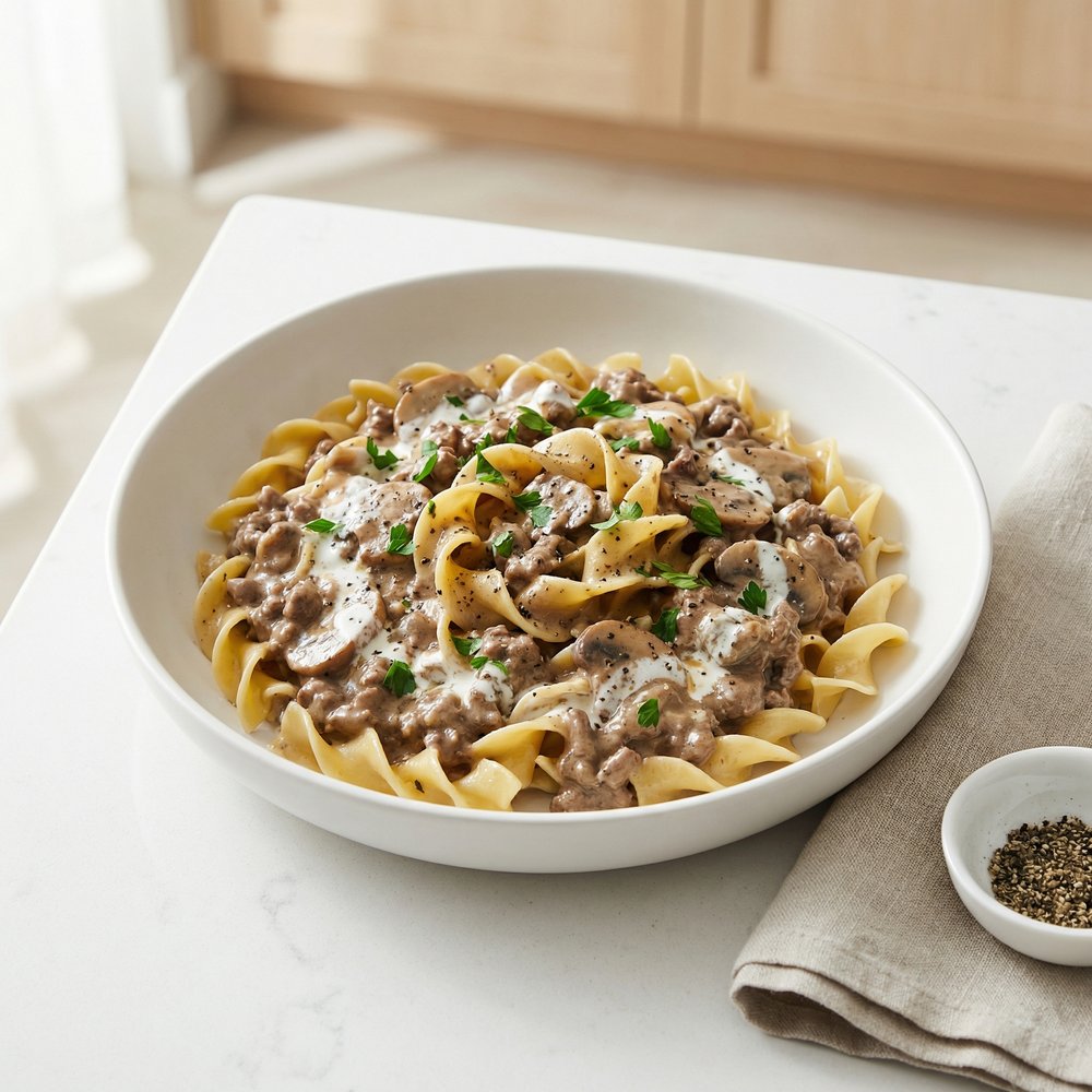 Easy Beef Strogonoff