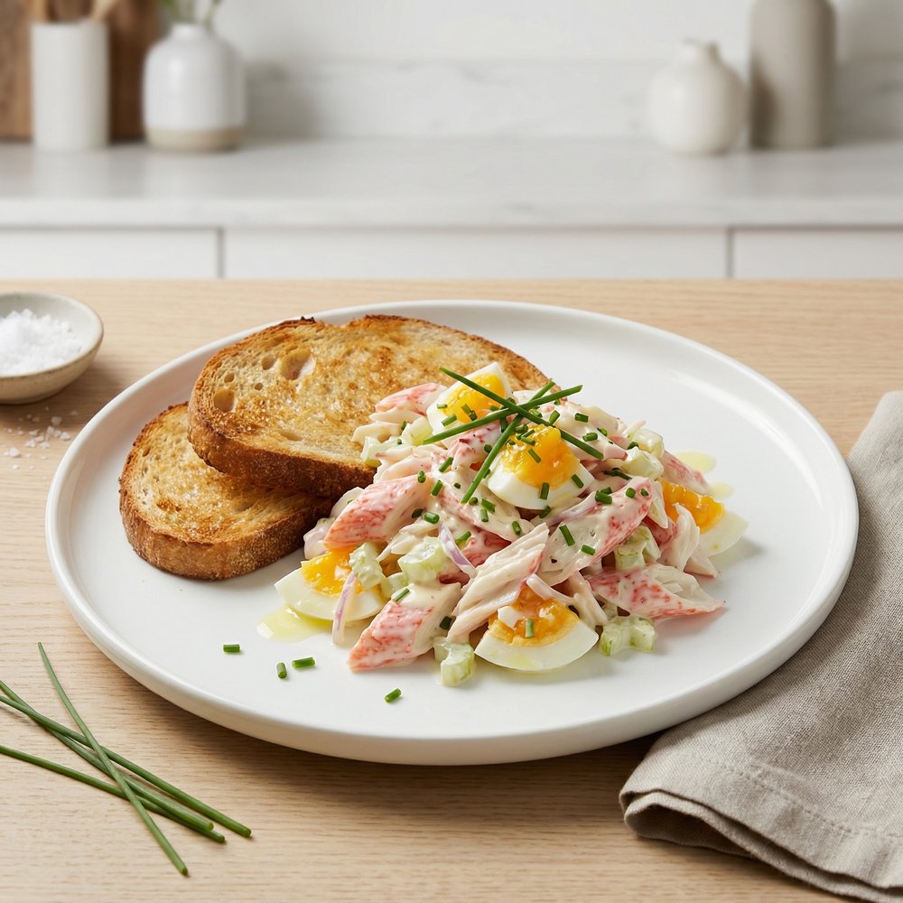 Creamy Imitation Crab and Egg Salad