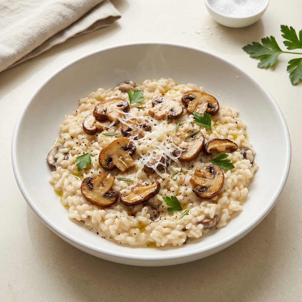 Pressure Cooker Mushroom Risotto