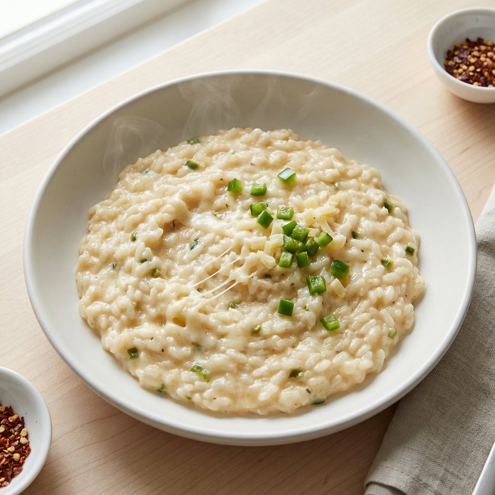 Creamy Jalapeño Popper-Inspired Risotto