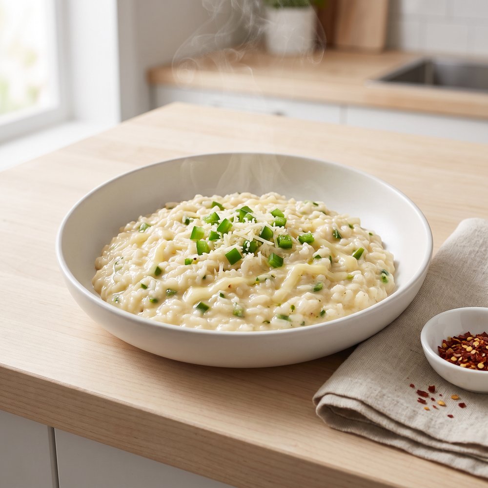 Creamy Jalapeño Popper-Inspired Risotto