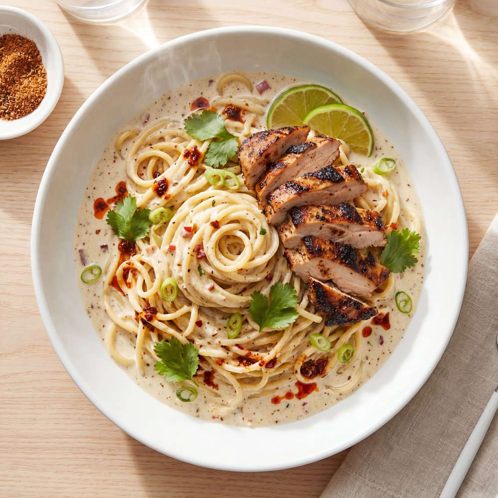 Jerk Chicken and Pasta