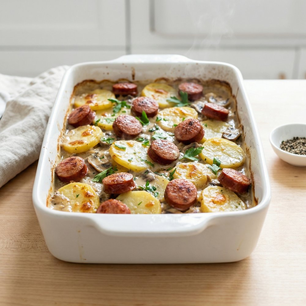 Kielbasa and Potato Bake