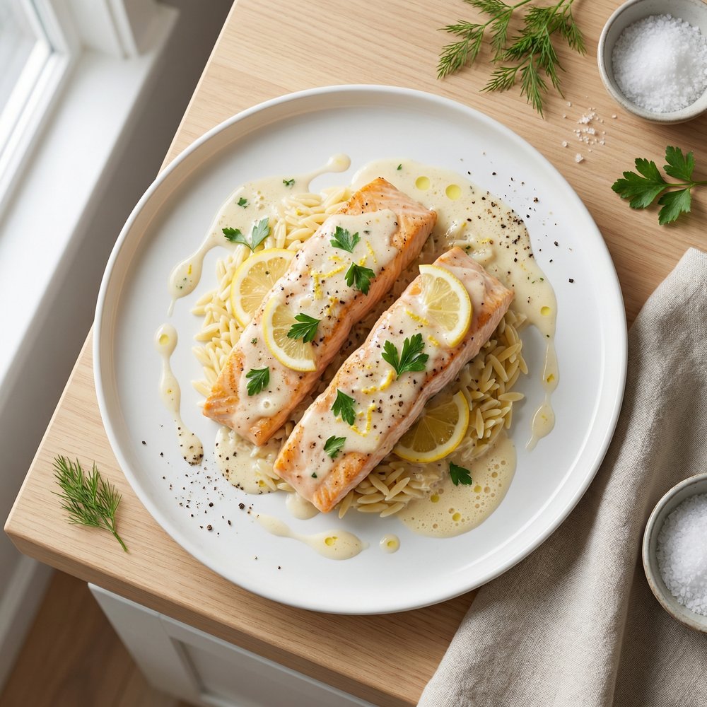 Creamy Lemon Garlic Salmon