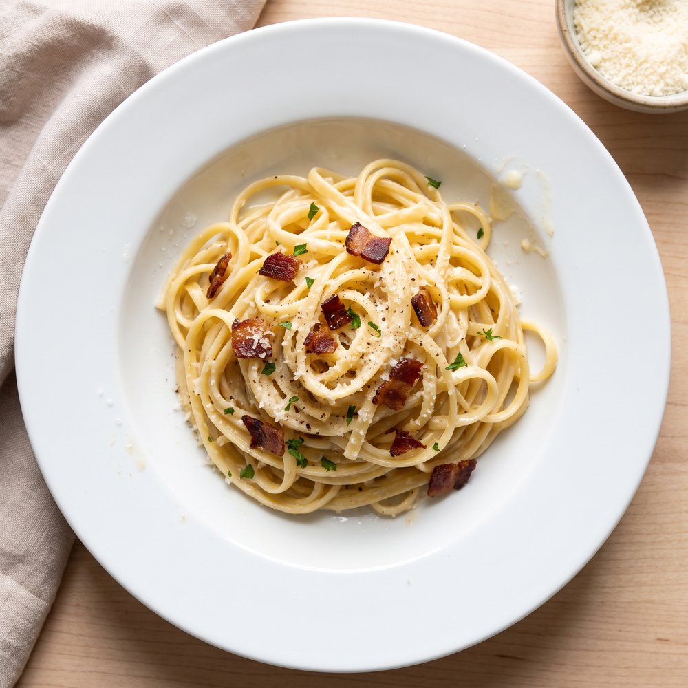 Creamy Linguini for Two