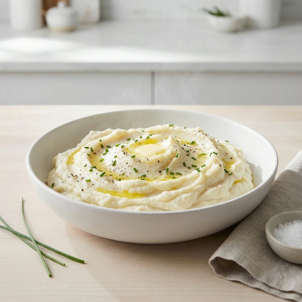 Mashed Cauliflower with Cream Cheese