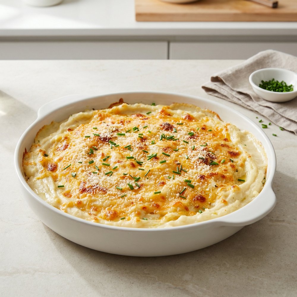Creamy Cauliflower Mash Casserole