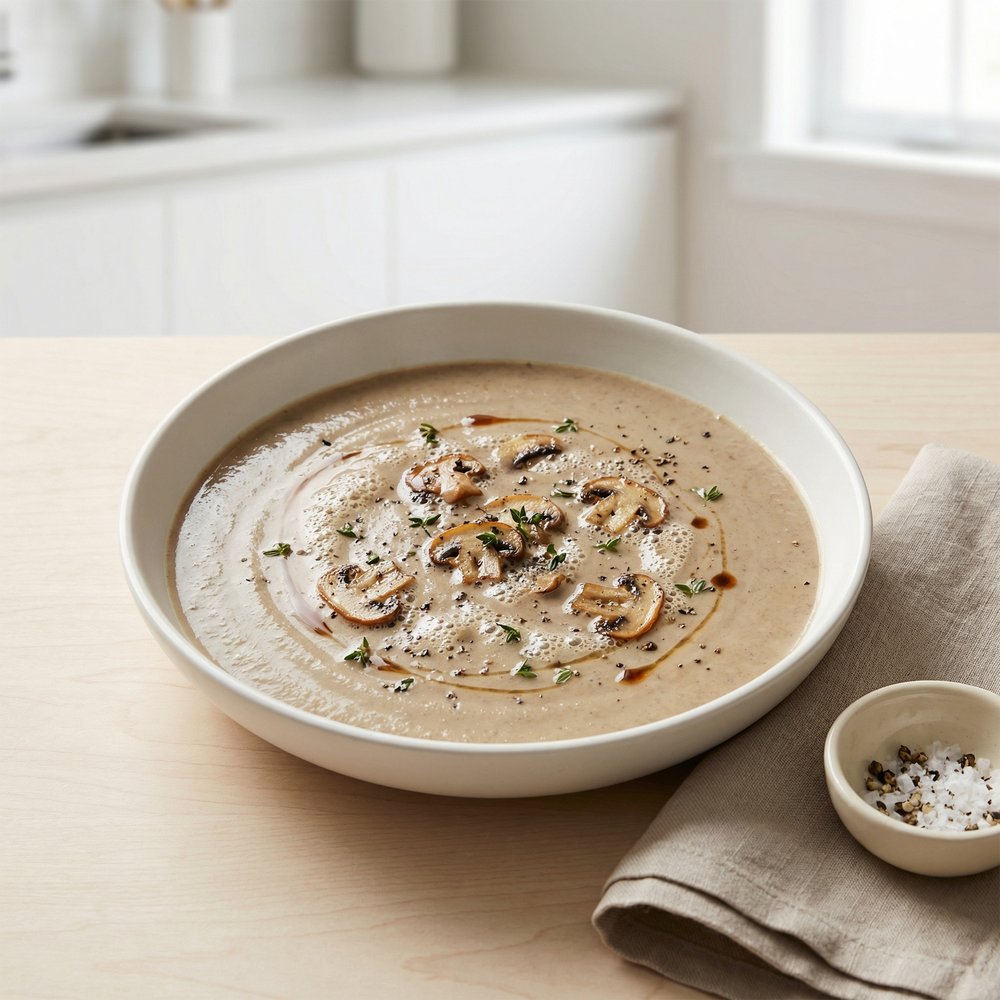 Silky Mushroom Cream Soup