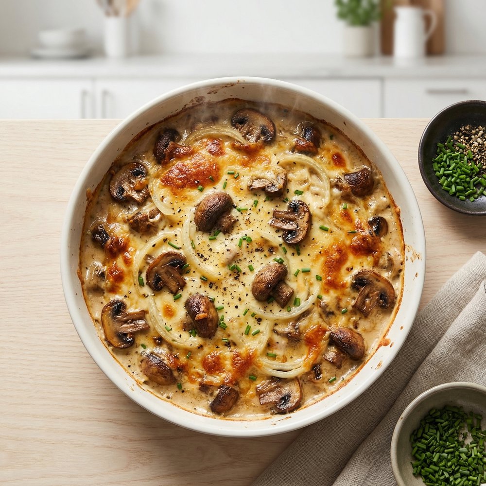 Simple Russian Baked Mushrooms