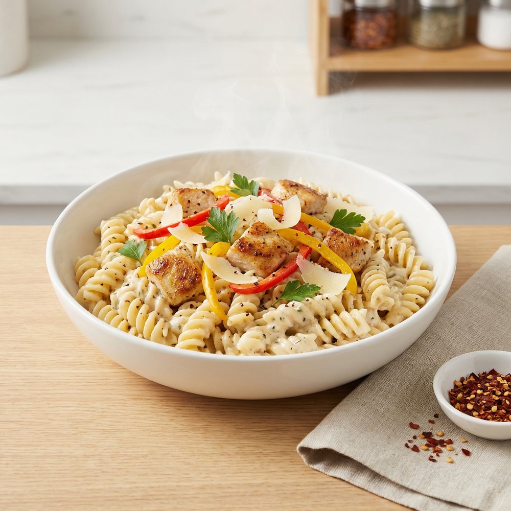 Chicken Rotini Stovetop Casserole